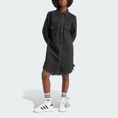 Abito adidas Originals x KSENIASCHNAIDER Fringe Shirt Nero Donna Originals