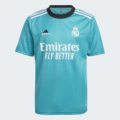 Maillot Third Real Madrid 21/22 Turquoise Enfants Football