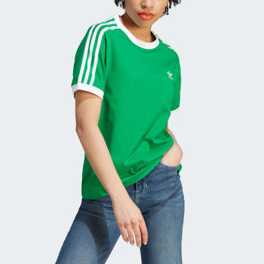 T-shirt adicolor Classics 3-Stripes Verde Donna Originals