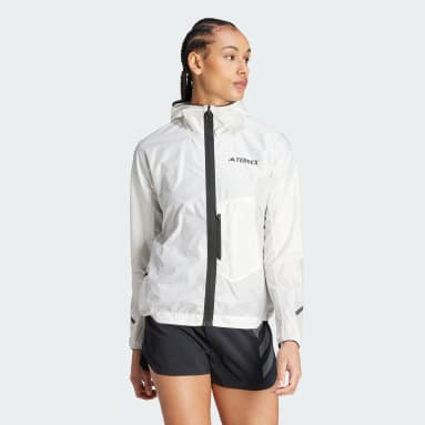 Adidas womens waterproof running jacket top