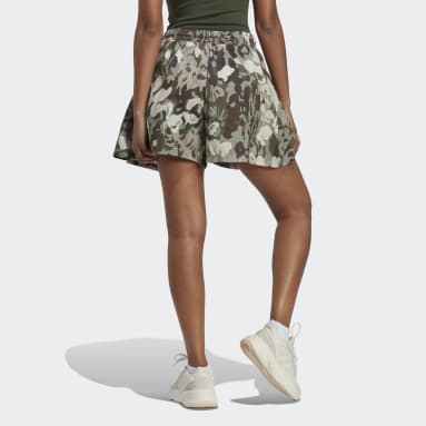 Women's Sportswear Green Graphic Shorts