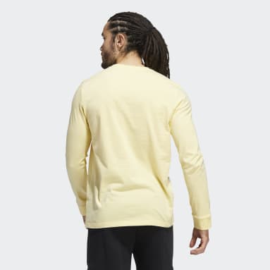 Men's Sportswear Yellow New York Series Long Sleeve Graphic Tee