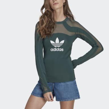 Women Lifestyle Green Centre Stage Mesh Top