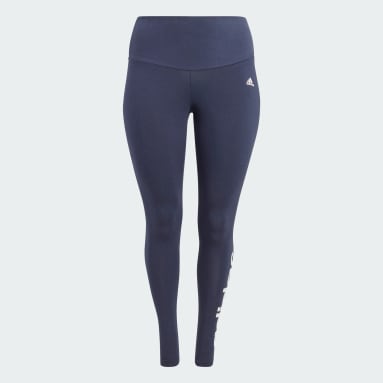Leggings de Cintura Subida Essentials (Plus Size) Azul Mulher Sportswear
