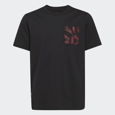 T-shirt Allemagne noir Adolescents 8-16 Years Soccer