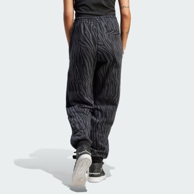 Allover Zebra Animal Print Essentials Joggebukse Grå