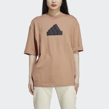 Women Sportswear Brown Future Icons Badge of Sport Boyfriend Tee