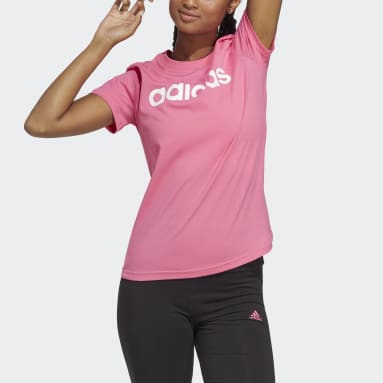 Women Sportswear Pink Essentials Slim Logo Tee