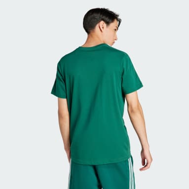 Men Sportswear Green Essentials Single Jersey 3-Stripes Tee