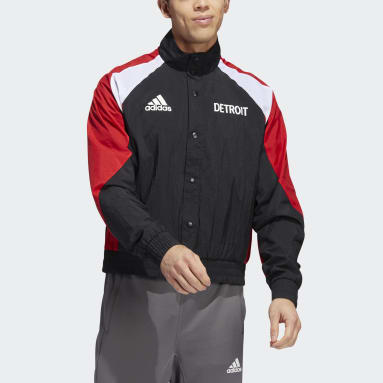 Men's Hockey Black Red Wings Reverse Retro Jacket