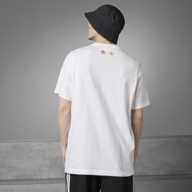 ผู้ชาย Originals สีขาว เสื้อยืดพิมพ์ลาย Manchester United OG