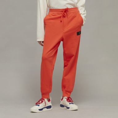 Men's Y-3 Red Y-3 Organic Cotton Terry Cuffed Pants