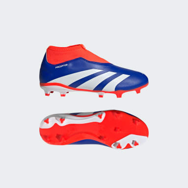 Sepatu Bola Anak Predator League Laceless Firm Ground