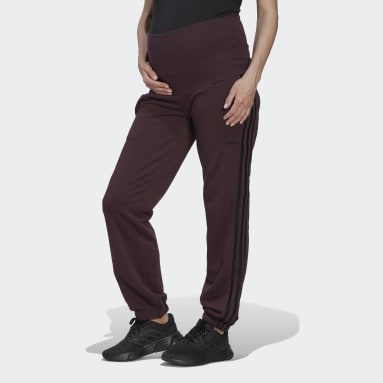 Pantalon Essentials Cotton 3-Stripes (Maternité) rouge Femmes Sportswear