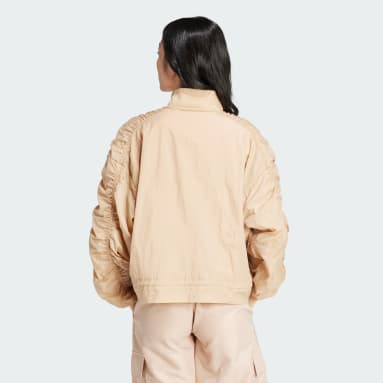 Women's Full-Zip Windbreaker Jacket - All in Motion Beige XS