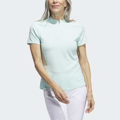 Frauen Golf Textured Golf Poloshirt Türkis