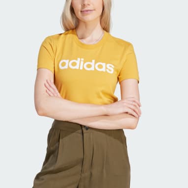 Women Sportswear Yellow Essentials Slim Logo Tee