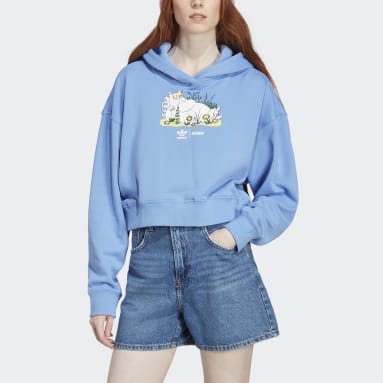 Sweat-shirt à capuche graphique adidas Originals x Moomin Bleu Femmes Originals
