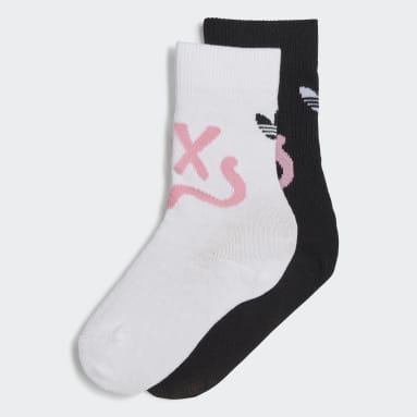 Kids Originals White adidas Originals x André Saraiva Crew Socks 2 Pairs