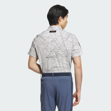 Men Golf White AEROREADY Short Sleeve Graphic Polo Shirt