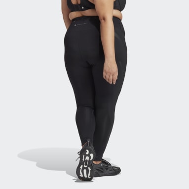 Women Gym & Training Black adidas by Stella McCartney TruePace Running Leggings - Plus Size