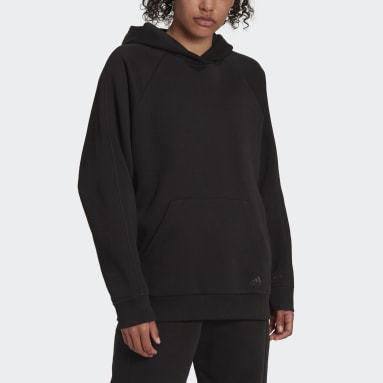 Camisola com Capuz em Fleece Boyfriend ALL SZN Preto Mulher Sportswear