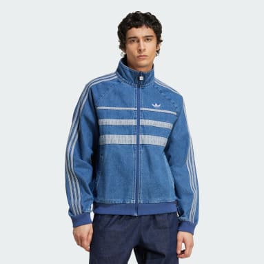 Veste de survêtement adidas Adicolor First Blue Denim