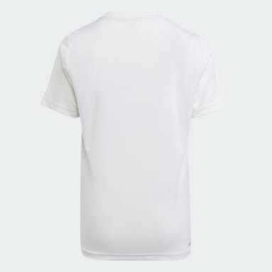 Polo Train Essentials AEROREADY Logo Ajuste Clásico Blanco Niño Sportswear