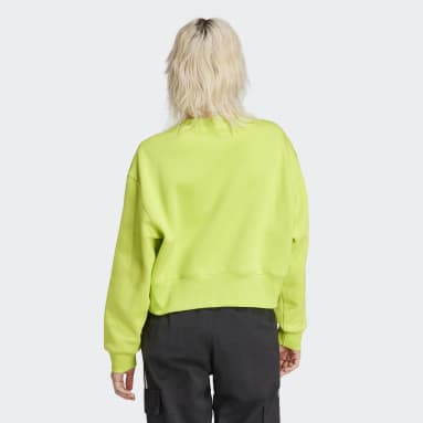 Women's Originals Yellow Adicolor Essentials Crew Sweatshirt