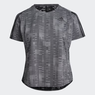 Frauen Running Own The Run Primeblue Running T-Shirt – Große Größen Schwarz