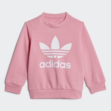 Deti Originals ružová Súprava Crew Sweatshirt