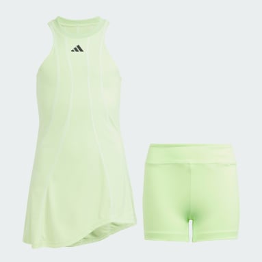 Dívky Tenis zelená Šaty Tennis Pro Kids