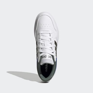 Men's Essentials White Hoops 3.0 Low Classic Shoes