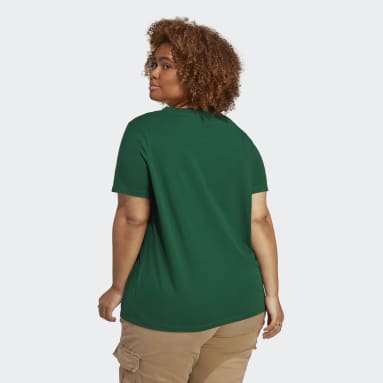 T-shirt Adicolor Classics Trefoil (Grandes tailles) Vert Femmes Originals
