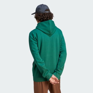 Men Sportswear Green Essentials Fleece Hoodie