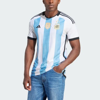 ผู้ชาย ฟุตบอล สีขาว เสื้อแข่งชุดเหย้า Argentina 22 3 Stars