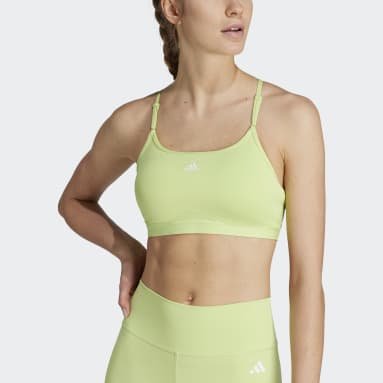 Ženy Cvičení A Trénink zelená Podprsenka Aeroreact Training Light-Support