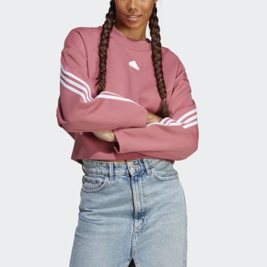 Women sportswear Pink 퓨쳐 아이콘 3S 스웨트셔츠