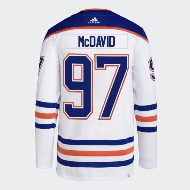 Maillot Extérieur Oilers McDavid Authentique blanc Hommes Hockey