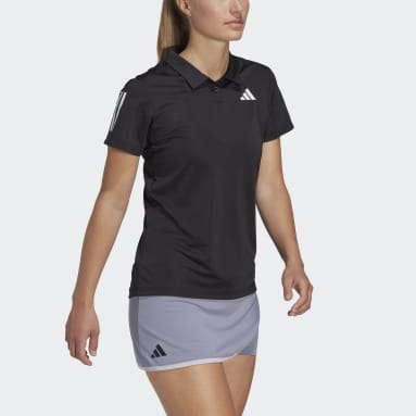 Women Tennis Black 클럽 테니스 폴로 셔츠