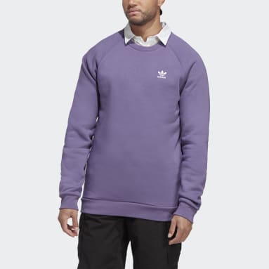 Sweatshirt Trefoil Essentials Roxo Homem Originals