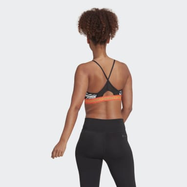 Women Gym & Training Black FARM Rio Light-Support Bra (Plus Size)