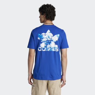 Camiseta adidas azul hombre sales