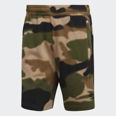 Men Originals Green Camo 3-Stripes Shorts