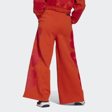 Ženy Sportswear oranžová Tepláky Marimekko Wide Leg