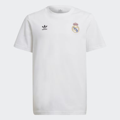 T-shirt Trefoil Essentials do Real Madrid Branco Criança Originals
