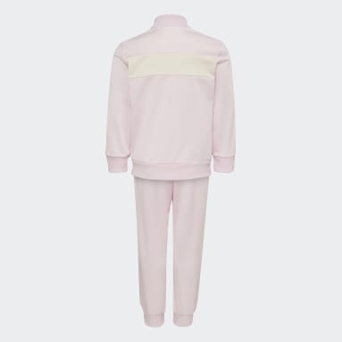 Kids Sportswear Pink Essentials 3-Stripes Shiny Track Suit
