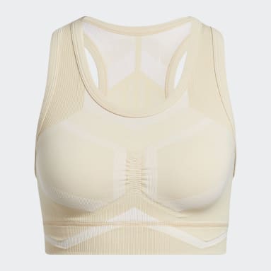 Women Training White Studio Two-Tone Bra