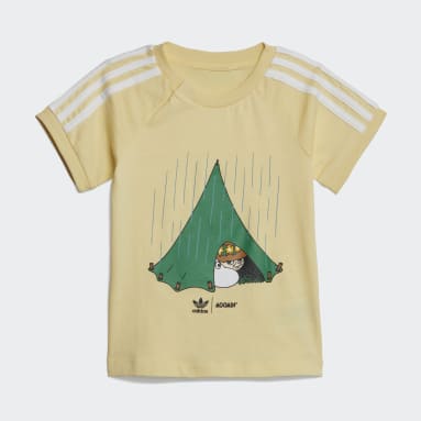 Ensemble short et t-shirt adidas Originals x Moomin jaune Bambins & Bebes 0-4 Years Originals