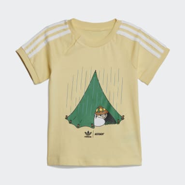 Deti Originals žltá Súprava adidas Originals x Moomin Shorts and Tee